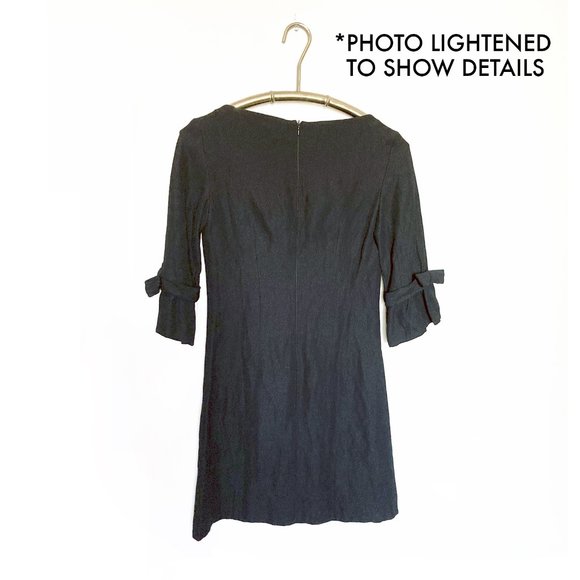 Ojay Australia Black 60s Inspired Half Sleeve Cocktail Party Mini Dress - Picture 6 of 7